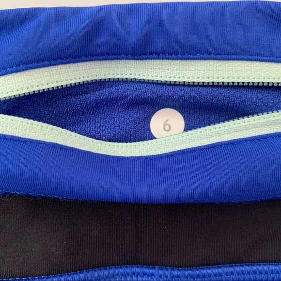 Lululemon Run Inspire Crop II (Mesh) Harbor Blue 6 - Picture 9 of 15